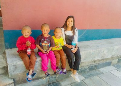 annabel with kids