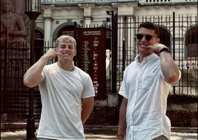 Grady and William in Sri Lanka